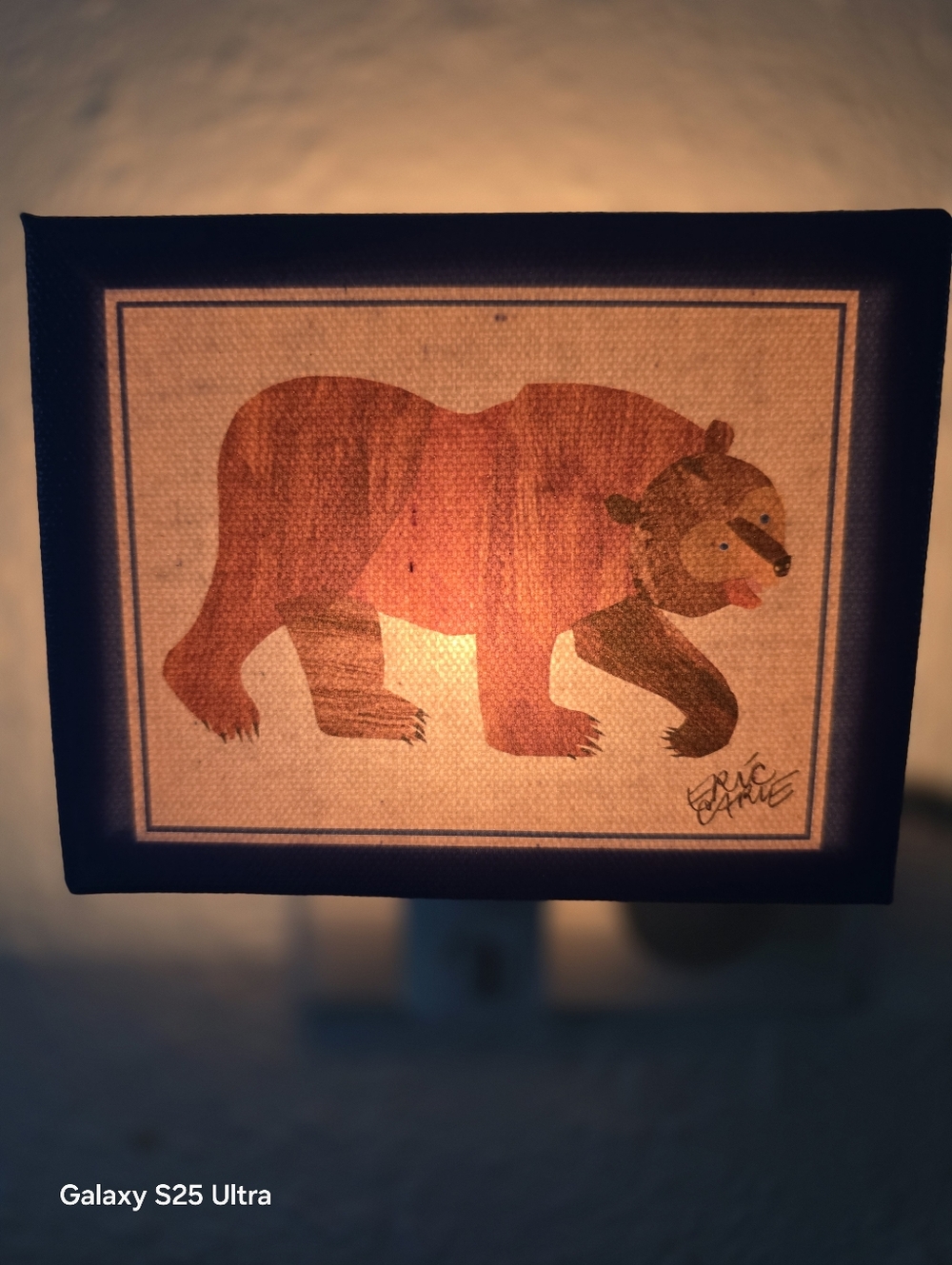 Oopsy Daisy Bear Canvas Night Light